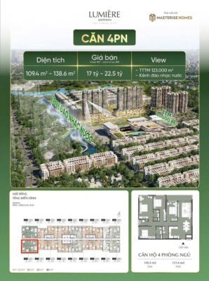 can ho 4 bedrooms lumiere midtown the global city district 2