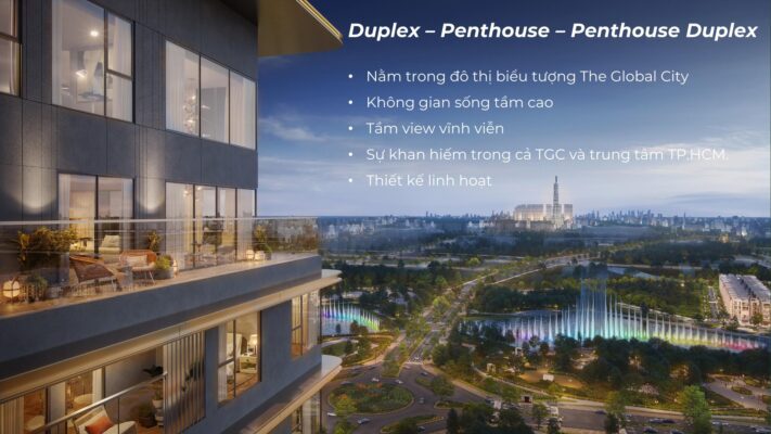 duplex penhouse can ho lumiere midtown the global city
