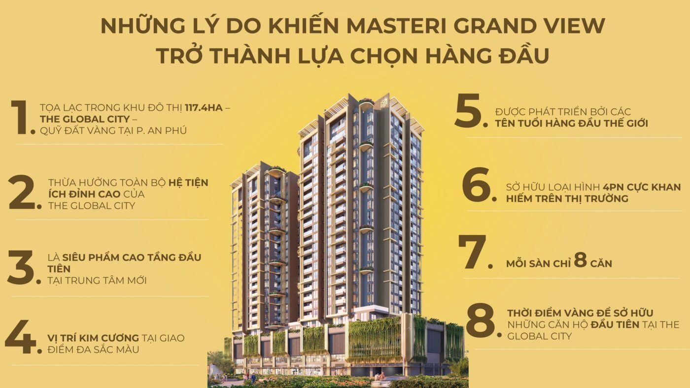 lý do lựa chọn căn hộ masteri grrand view the global city quận 2