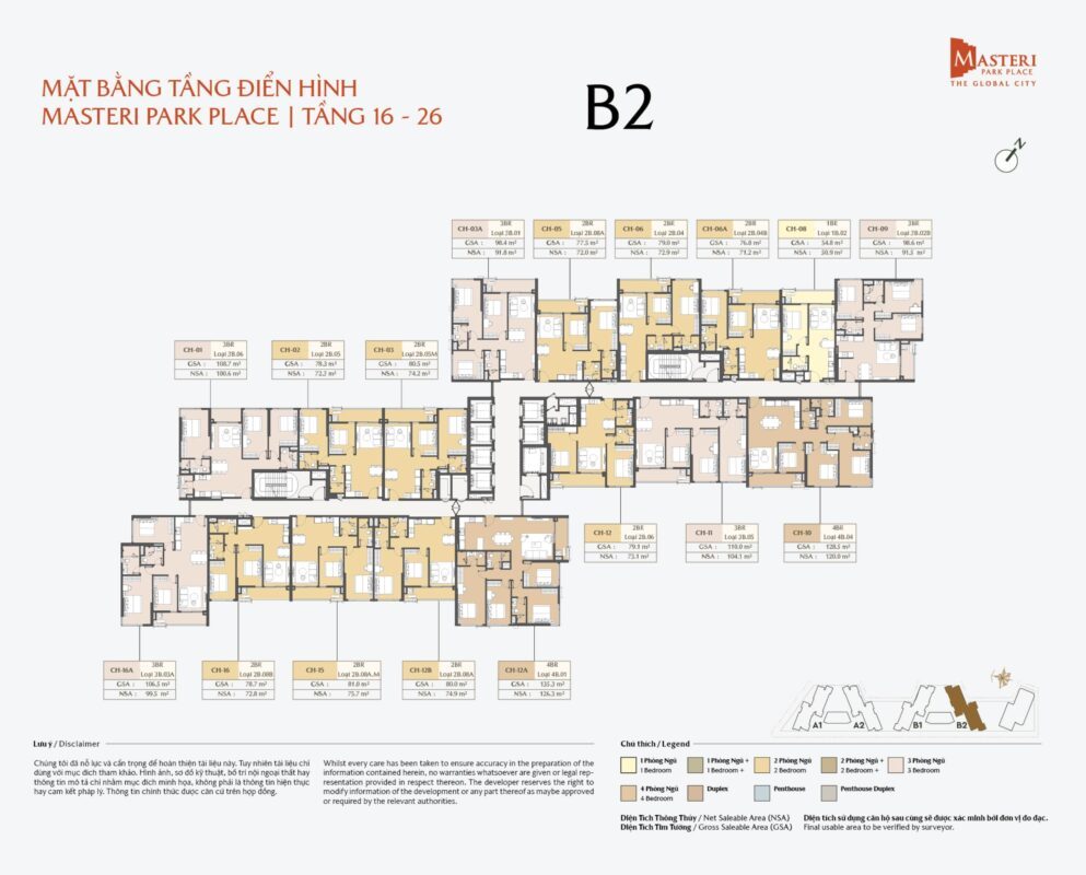 mat bang tang block b2 can ho masteri park place