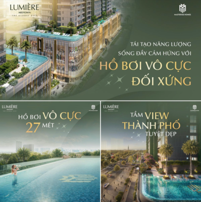 TÁI TẠO NĂNG LƯỢNG, SỐNG ĐẦY CẢM HỨNG VỚI BỘ ĐÔI HỒ BƠI VÔ CỰC ĐỐI XỨNG TẠI LUMIÈRE MIDTOWN