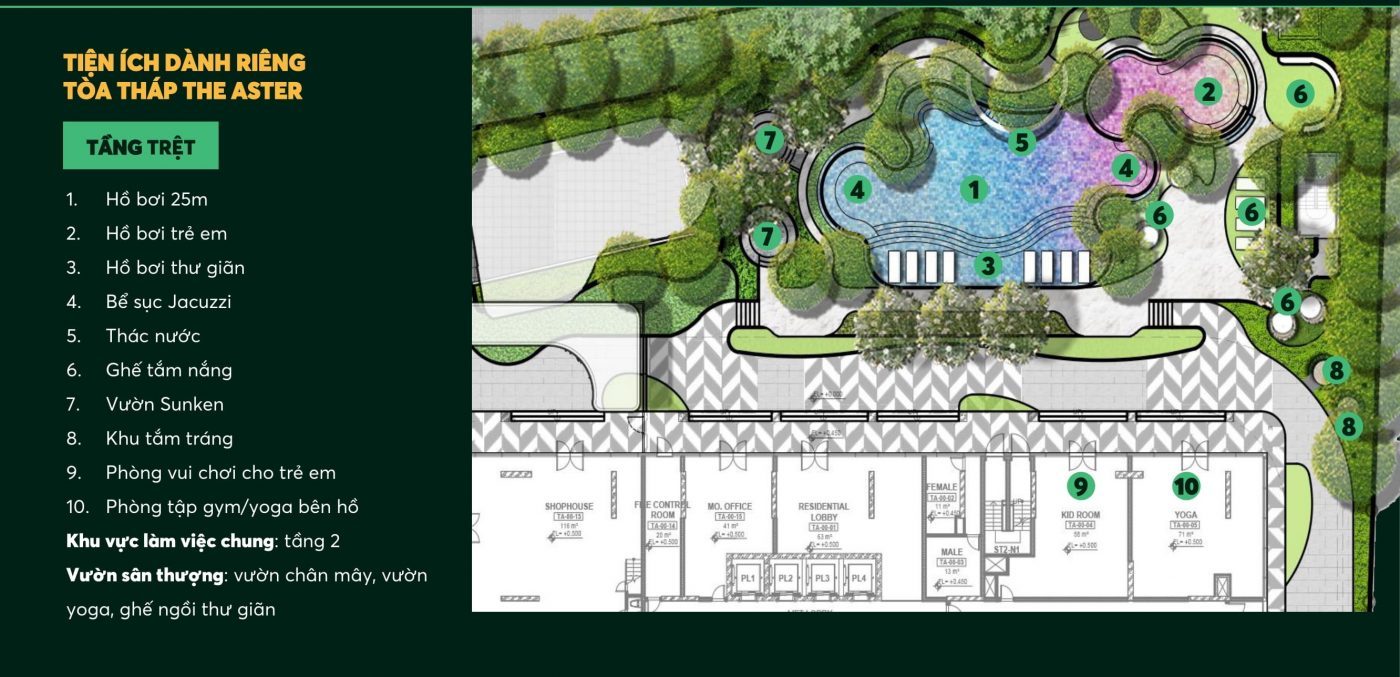 tien ich thap aster du an can ho urban green kusto home thu duc