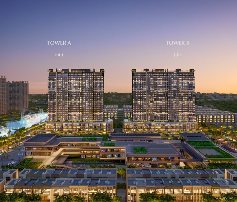 phoi canh 2 toa can ho lumiere midtown the global city quan 2