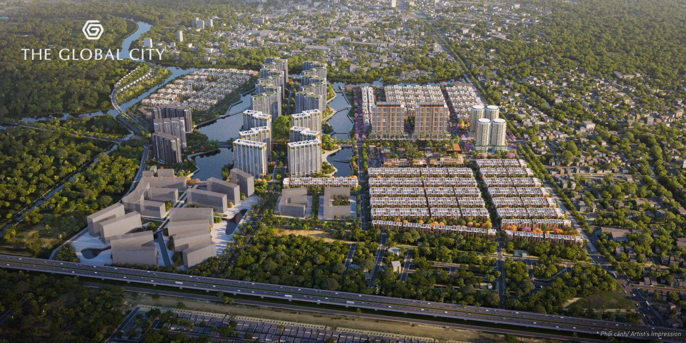 phối cảnh khu đô thị the global city quận 2