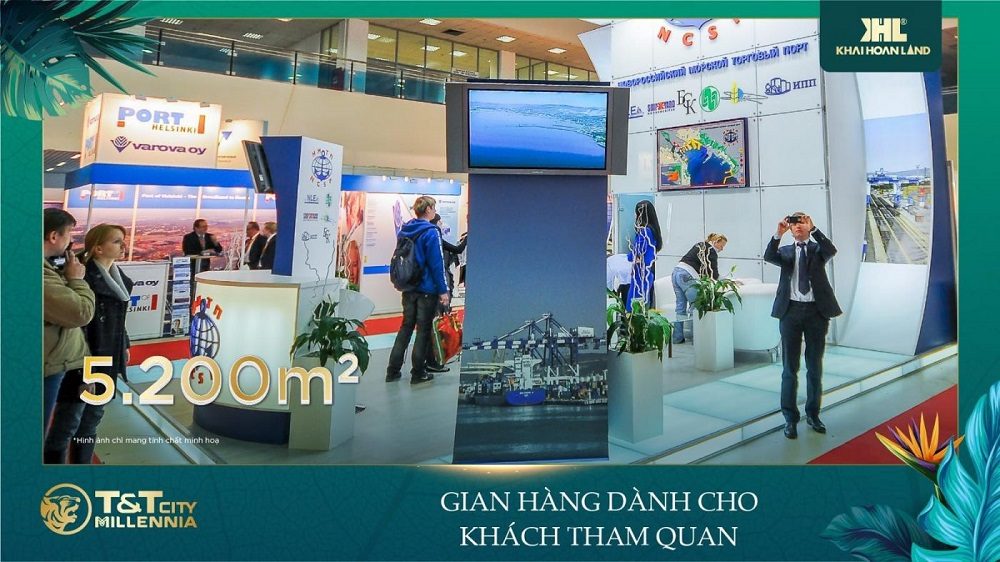 gian hang danh cho khach tham quan tt city millennia