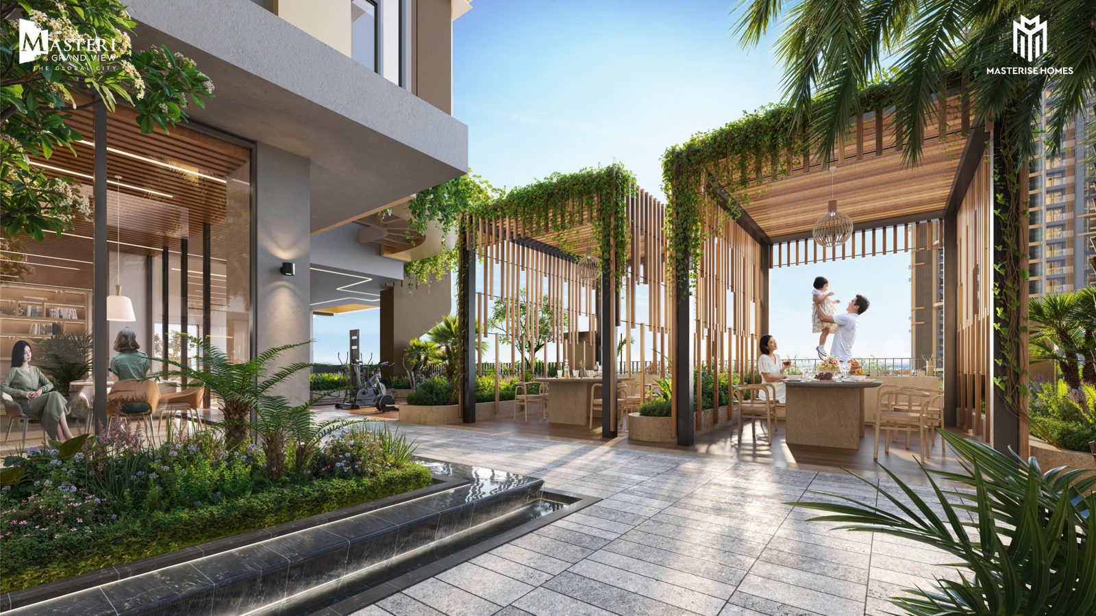Khu vực tiênj ích tầng 5 căn hộ Masteri Grand View tại dự án The Global City Masterise Homes quận 2