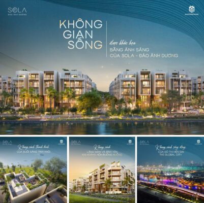 판매 예정 가든 빌라 SOLA ĐẢO ÁNH DƯƠNG THE GLOBAL CITY 5 Sola Island Anh Duong Garden Villa Subdivision의 품격 있는 생활 공간 - The Global City District 2