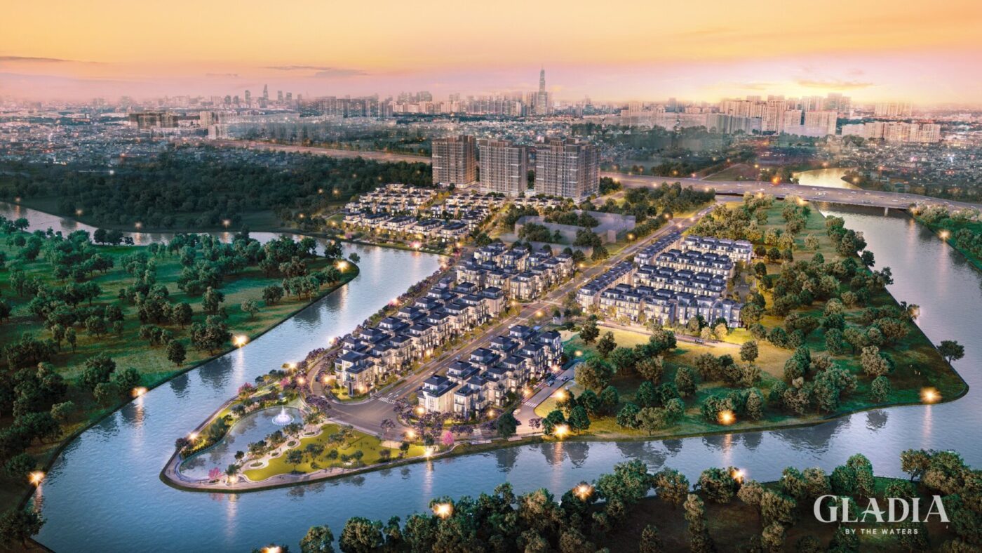 Phối cảnh dự án Gladia By The Water - Khang Điền & Keppel Land