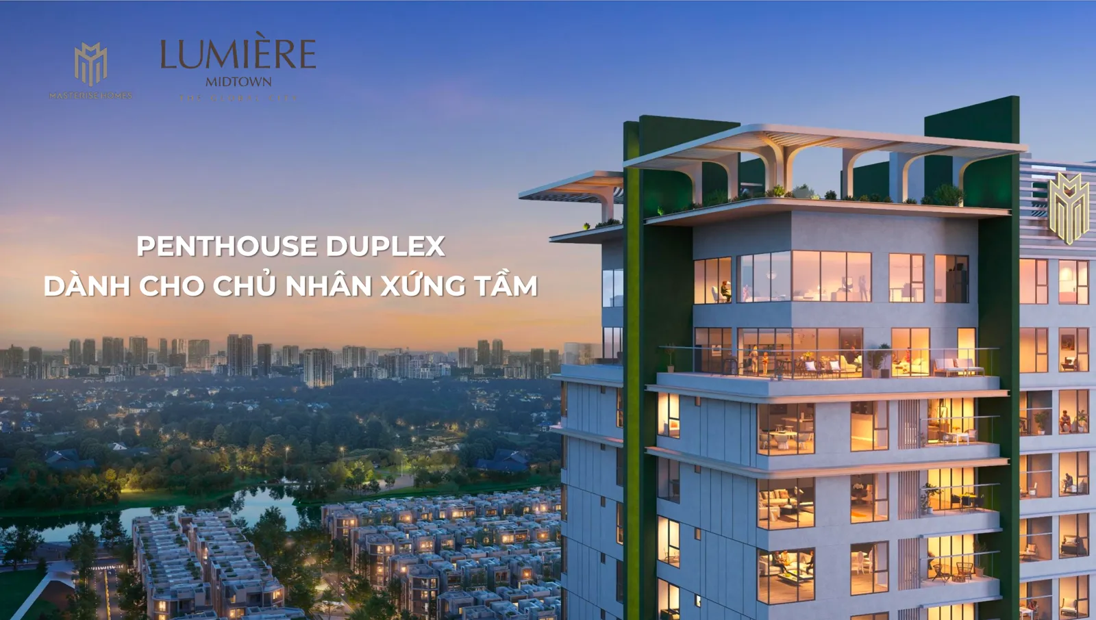 penhouse duplex dang cap tai lumiere midtown the global city quan 2