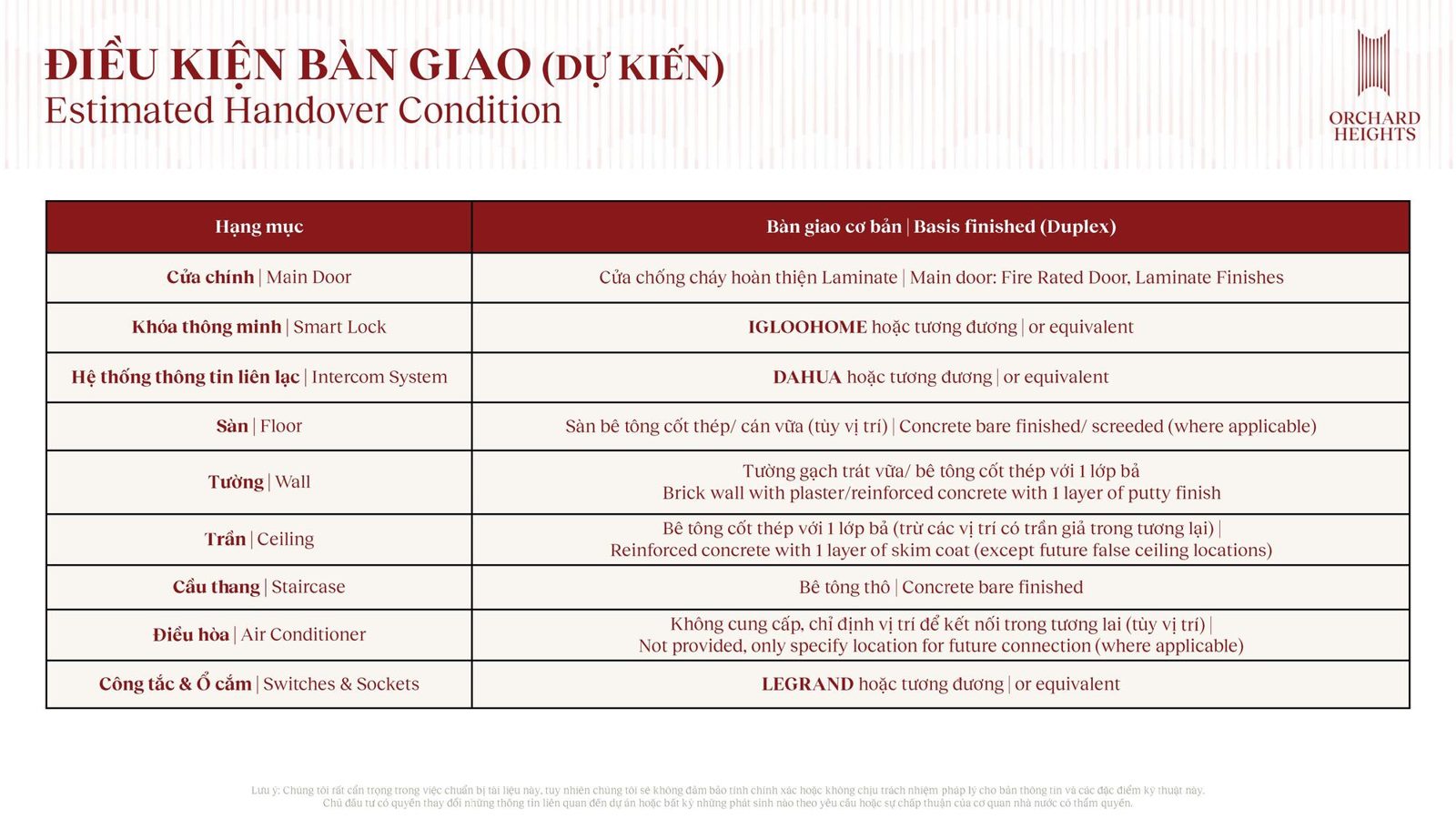 42.vat lieu ban giao duplex can ho orchard heights sycamore capitaland binh duong